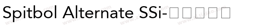 Spitbol Alternate SSi字体转换